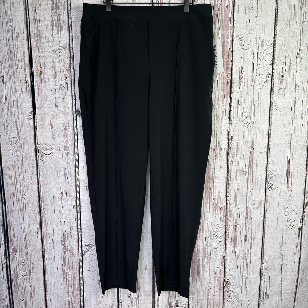 Athleta Black Tailored Ponte Ankle Pants